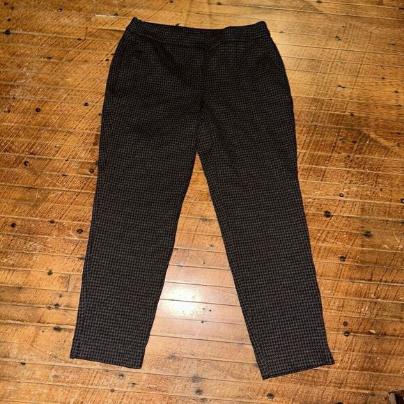 Chico’s 0/4 houndstooth flat front business casual slacks - Picture 1 of 4